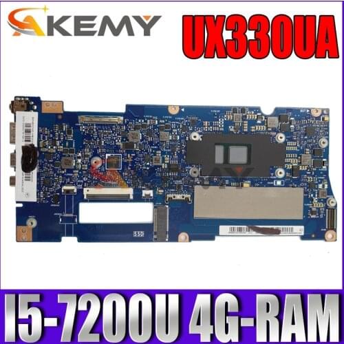 Akemy UX330UA Laptop motherboard for ASUS ZenBook UX330UAK UX330UA U3000U original mainboard 4G-RAM I5-7200U CPU