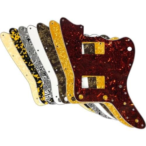 Pleroo Guitar accessories pickguards suit For MIJ Jazzmaster guitar With PAF Pickups and without upper control button