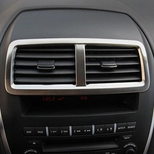 Car Covers Car-styling Conditioning Outlet Decoration Circle Cover For Mitsubishi ASX 2011 2012 2013 Auto Parts Car Decals 1 Pc