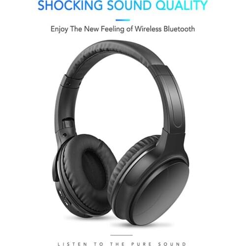 ANC 5.0 Bluetooth-compatible Headphones Noise Cancelling Wireless Headset HIFI Deep Bass Foldable Hands-free Earphones With Mic