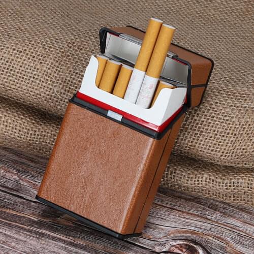 Portable Cigarettes Case Hold 20pcs Cigarette Case Cigar Tobacco Pouch Holder Box Storage Container Smoking Accessories 11Styles