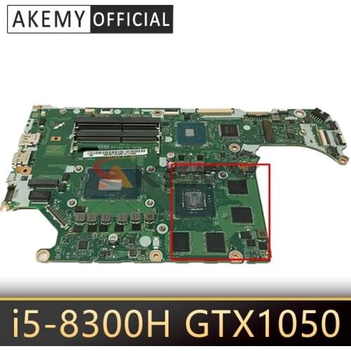For ACER AN515-52 AN515 Laptop motherboard DH5VF LA-F952P CPU i5 8300H 4G-GPU GTX1050 RAM DDR4 Test OK Mainboard