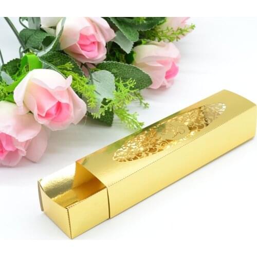 Indian Cutom name gold metallic inner paper invitations boxes for wedding