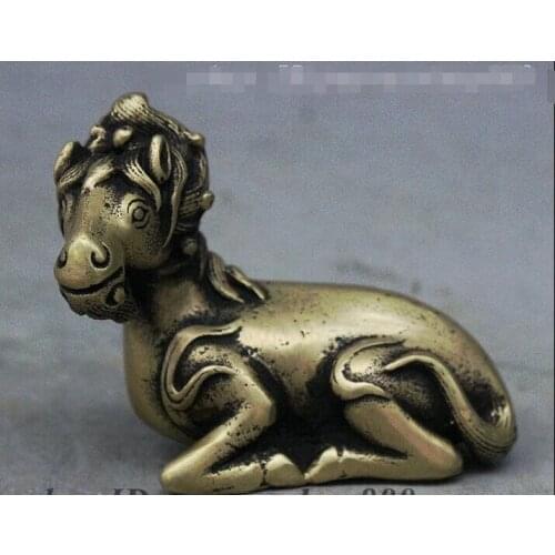 Chinese FengShui Pure Zodiac Year Guard Horse Success Statue Statuette