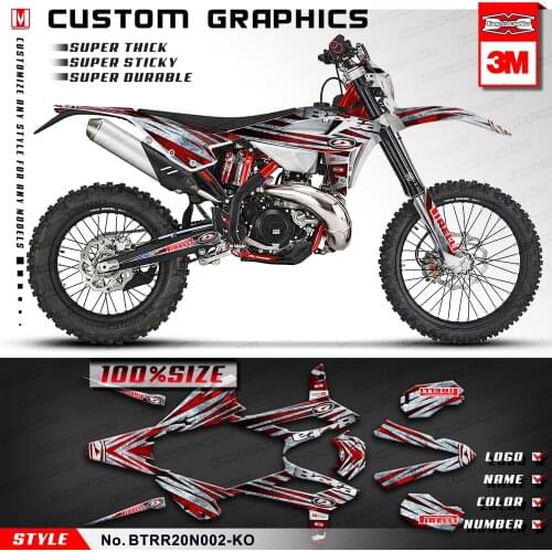 KUNGFU GRAPHICS MX Decals Dirt Bike Décor Vinyl Stickers for Beta RR 125 250 300 350 390 430 480 2020 2021