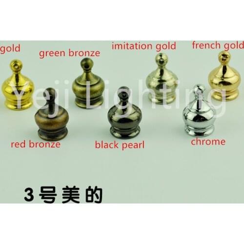 European style lamp candle lamp beauty Plating fittings Pendant lamp screw cap Decorative nuts DIY lighting accessories