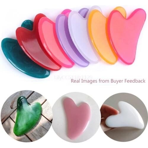 1 Pieces SPA Massage Beeswax Guasha Scraping Massage Scraper Face Massager Acupuncture Gua Sha Board