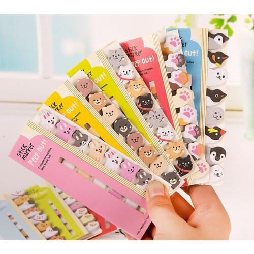 Cartoon N times sticker cartoon sticker marker N times sticker notes book sticker marker for students