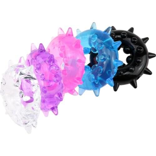 Male Sex Toys 2 Pcs Silicone Time Delay Penis Ring Cock Rings Adult Products Male Sexo Crystal Ring for Couple