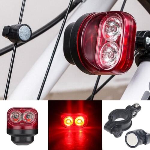 Cycling Bike Bicycle Magnetic Induction Light Safety Warning Rear Tire Lamp