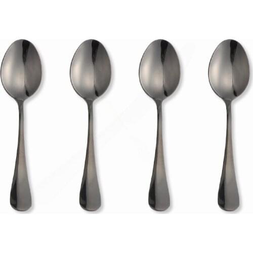 Cutlery Set Stainless Steel Dinnerware Sets Kitchen Matte Complete Tableware Knife Fork Spoon Steel Black Cutlery Tablewere Set