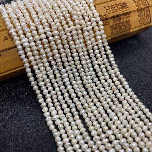 Natural Freshwater Pearls. High-quality Potato-shaped Punched Loose Beads for DIY Elegant Necklace Bracelet Jewelry Making