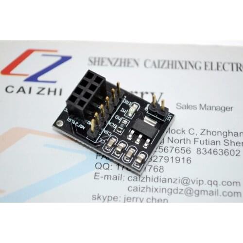 New Socket Adapter plate Board for 8Pin NRF24L01 Wireless Transceive module 51