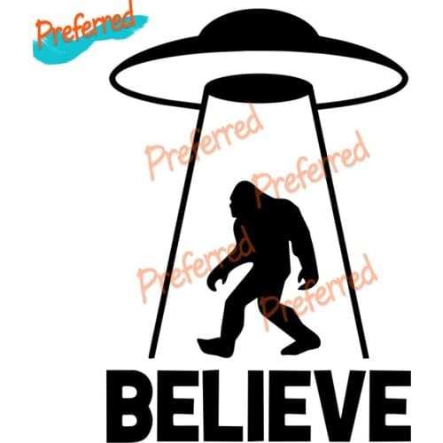 Creative Interesting Alien Decal UFO Big Foot Vinyl Car Stickers Car Sticker Automobile