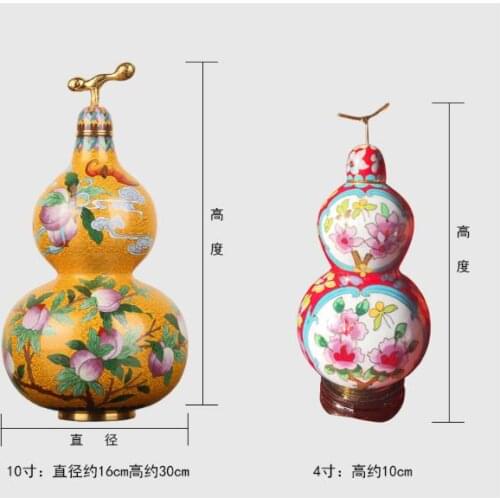 Cloisonne gourd vase Beijing characteristics of crafts abroad souvenirs