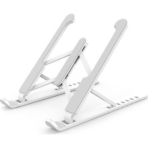 R2LB Laptop Stand Computer Tablet Holder Riser Stand 8 Angles Adjustable Metal Ergonomic Foldable Portable for 1-17'' Screen