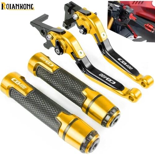 Motorcycle Handle Lever CNC Adjustable Brake Clutch Lever Handgrip For Honda CB400 CB 400 1992 1993 1994 1995 1996 1997 1998