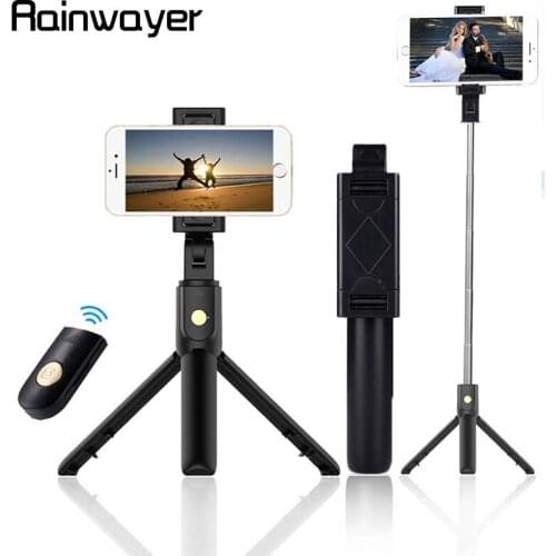 Bluetooth Selfie Stick Tripod Remote Control Monopod For iPhone Mini Tripod Phone Mount for Samsung Huawei Gopro