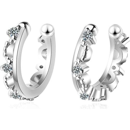 New Fashion Ear Cuff Earrings for Women Micro Paved Cubic Zircon Clip Earrings Without Piercing Jewelry Pendientes Brincos 2020