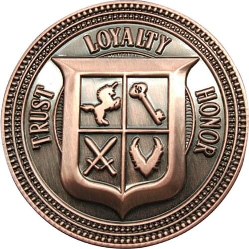 Stylish and original 3D bronze red challenge coins