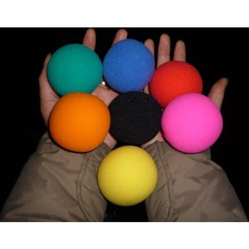 20pcs Super Sponge Ball (6cm, Multicolor) Magic Tricks Stage Close Up Magia Sponge Ball Appear/Disappear Magie Gimmick Props