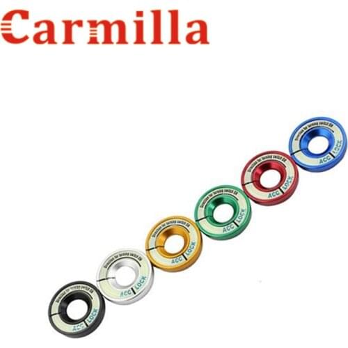 Carmilla Car Ignition Switch Cover Noctilucence Glow Stickers Ring Sticker for Skoda Octavia Combi A7 for SEAT Leon Ibiza CUPTRA