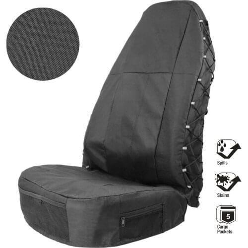 Universal Car Front Seat Cover Adjustable Washable Seat Protector with Seat Back Organizer Storage Waterproof Auto Parts 2021