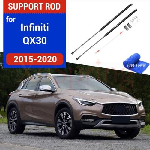 Car Refit Bonnet Hood Gas Shock Lift Strut Bars Support Hydraulic Rod Accessories Car-styling For Infiniti QX30 2016-2020