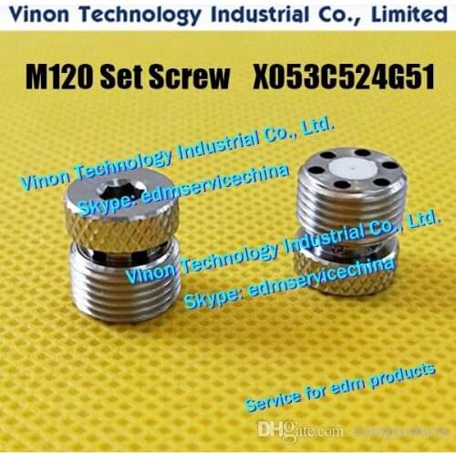 M120 edm Set Screw upper ID=0.4mm X053C524G51 for Mitsubishi H1,HA,SA,SB,SZ machine AF3 AF2 type X053-C524-G51 Set Screw M12/OD1