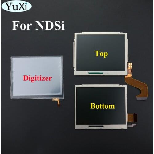 YuXi Top Upper Bottom LCD Display Screen Replacement Part For Nintendo DSi for NDSi Touchscreen Digitizer