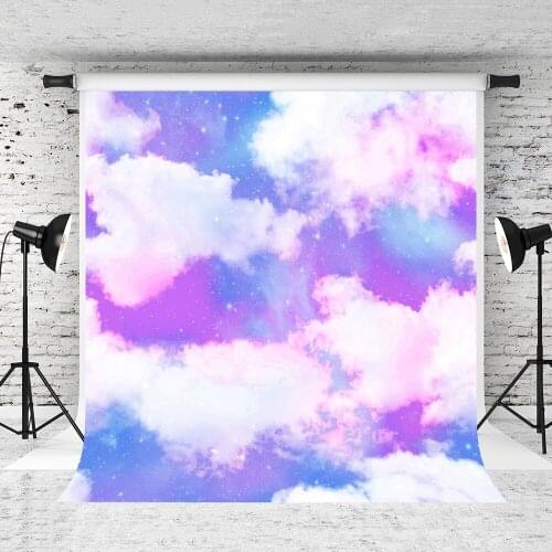 VinylBDS 200x300cm (6.5x10ft) Colorful 3D Sky Fotografia Profissional Background Washable Newborn Birthday Party Studio Backdrop