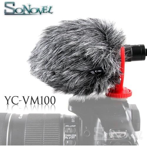 YC-VM100 Video Record Microphone Compact Video Micro On-Camera Recording Mic for iPhone X 8 7 Huawei Nikon Canon DSLR VS BY-MM1