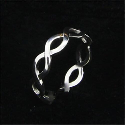 New Size 6-10 Dropship 925 Sterling Silver Ring Lady Girls S925 Fashion Biker Style Ring
