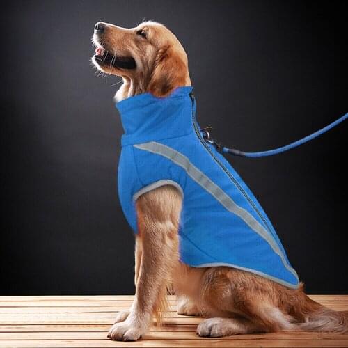 Winter Warm Dog Coat Reflective Waterproof Puppy Jacket Vest Outdoor Sport Clothes Pet Coats for Small Medium Large Dogs