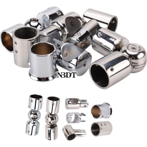2Pcs Shiny Polished Stainless Steel Chrome Brass Glass Hanging Clamp Wall Flange Shower Cabinet 25mm Top Rod T Adjustable Elbow