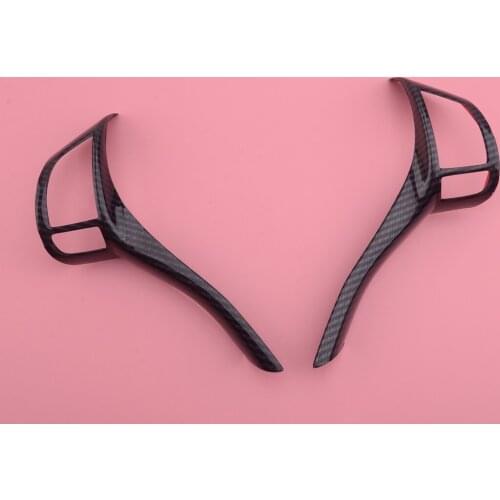 2pcs Inner Steering Wheel Strip Trim Cover Fit for Nissan Teana Altima 2013 2014 2015 2016 2017 2018