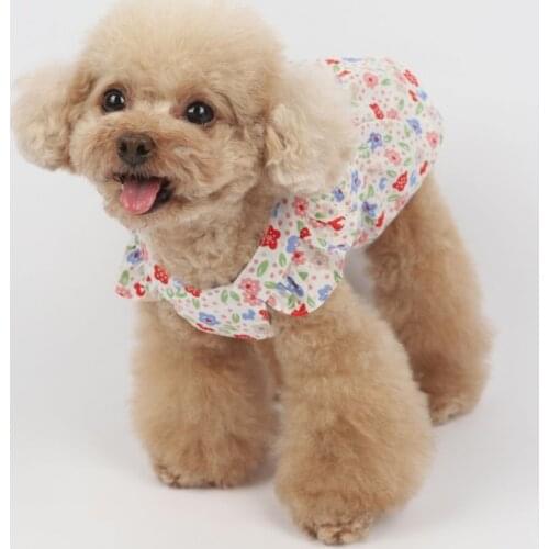 2021 Dog Dress Cat Dresses Chihuahua Yorkshire Terrier Pomeranian maltese Shih Tzu Poodle Bichon Schnauzer Clothes Pet Clothing