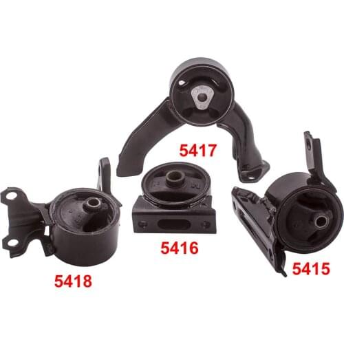 4pcs Engine Mount & Transmission Mount for Jeep Compass (MK) L4 2.4L 2.0L 07-16
