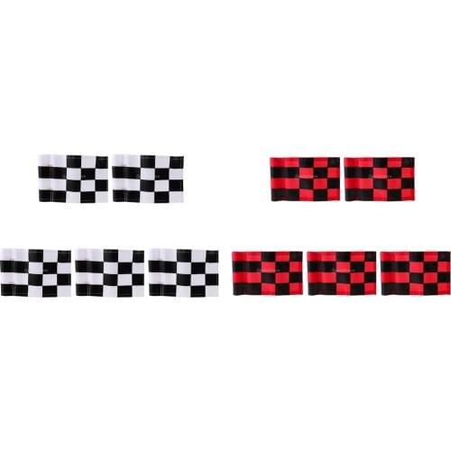 5 Pieces Portable Golf Chequered Target Flag Practice Aid Training Symbol