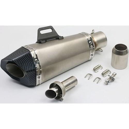 51mm Universal Motorcycle Exhaust Muffler Tail Tube Escape Pipe with DB Killer