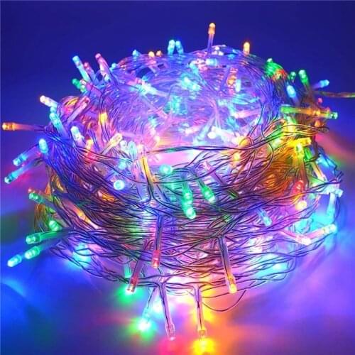8 flash modes 200LED 20M Christmas/Wedding/Party Decoration Lights garland AC 110V 220V outdoor Waterproof led lamp 9 Colors led