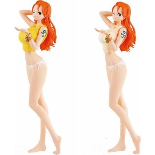 Anime One Piece Nami Color Change Figure Sexy Girl PVC Action Figure Collectible Model Toys Doll 20cm