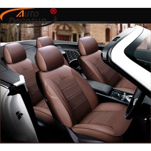 AutoDecorun 16PC/Set Perforated Genuine Leather Covers Seat for Volvo S80 Accessories Seat Cover Car Protector Styling 2006-2012