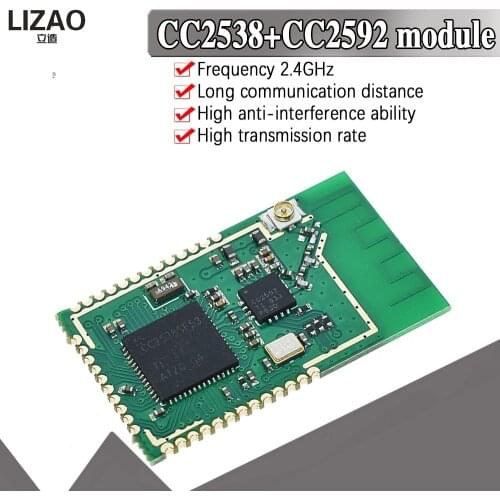 CC2538SF53RTQR CC2538 CC2592 PA Zigbee Wireless Module CC2538SF53 High power 2.4Ghz wireless module