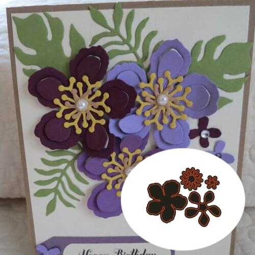 Four petals Metal Cutting Dies Stencils for DIY Scrapbooking Stamp/photo album Decorative Embossing DIY Paper Cards