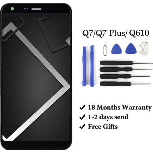 For LG Q7/ Q7 plus LCD Display Q610 Touch Screen Digitizer With Frame Full Assembly Replacement Parts
