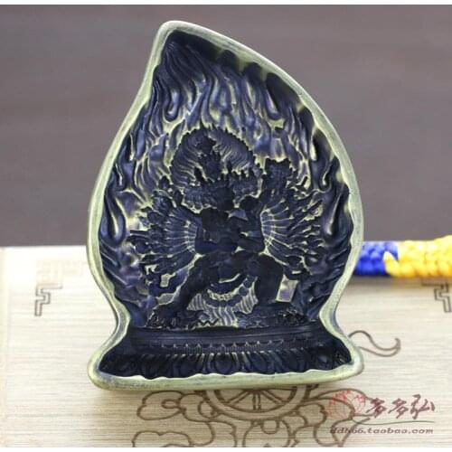 Tsa tsa par Tibetan Buddhism Big king kong wiping mold/antique religious items/collection