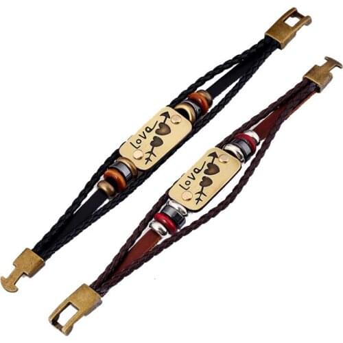 Leather Bracelets Leather Bracelets Valentines Day Gift Couple Leather Couple Bracelet