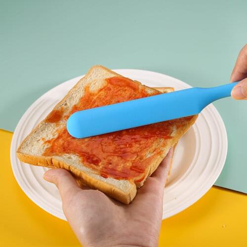 Small Silicone Scraper Long Scraper Butter Knife Scraper Cake Making Accessories Baking Scraper Tool Cake Scraper Tool