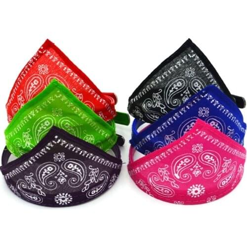 Fahsion Small Dog Scarf Adjustable Pet Cat Collars Scarf Neckerchief Necklace Trigon Pet Accessories